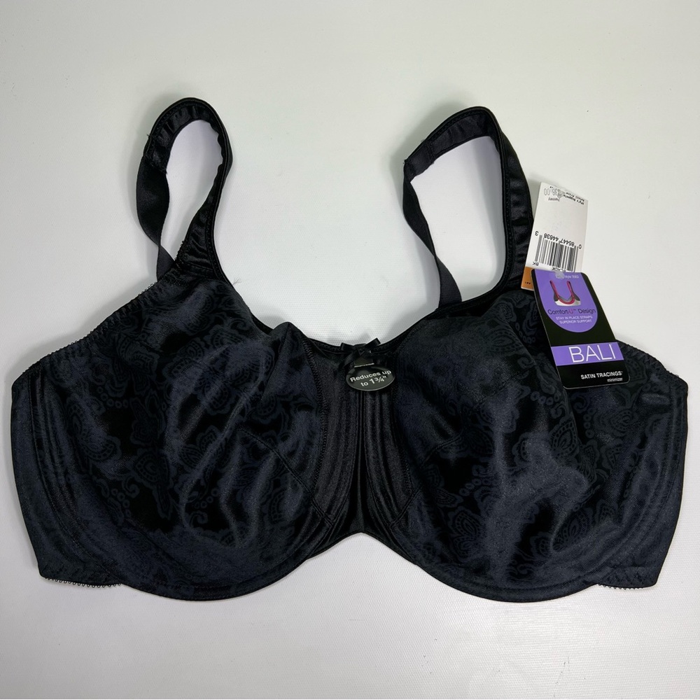 Bali Minimizer Bra 40DD Underwire satin tracings NWT